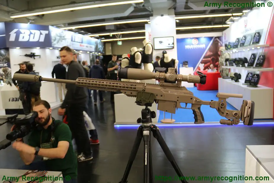 Steyr from Austria presents its SSG M1 sniper rifle at Enforce TAC 2018 925 001