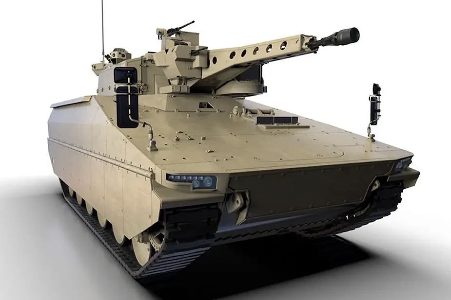 KF41 Lynx IFV tracked armored Infantry Fighting Vehicle Rheinmetall line drawing blueprint 001
