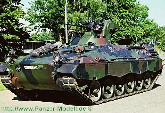 Marder 1 1A 1A1 armoured infantry fighting vehicle technical data sheet specifications information description intelligence pictures photos images identification Germany German army Bundeswehr  defense industry military technology 