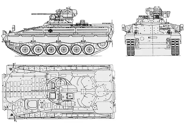 Marder 1A2 armoured infantry fighting vehicle technical data sheet  specifications pictures video, Germany German army light armoured vehicle  UK