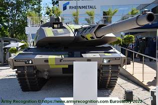 KF51 Panther MBT Main Battle Tank Rheinmetall Germany front view 001