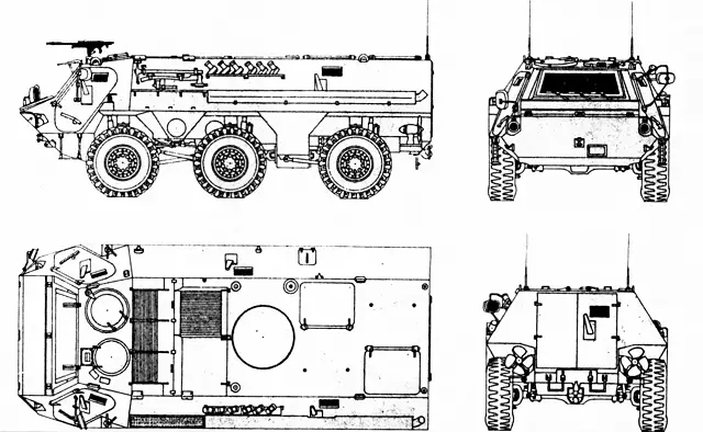 Fuchs TPz 1 6x6 armoured personnel carrier technical data sheet specifications information description intelligence pictures photos images identification Germany German army Rheinmetall defense industry military technology 
