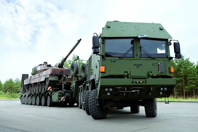 Germany’s Bundeswehr (German army) has contracted with Rheinmetall MAN Military Vehicles to supply it with HX 81 tractors. Thus, for the first time ever, German troops will have a fleet of protected heavy equipment transporter vehicles at their disposal.