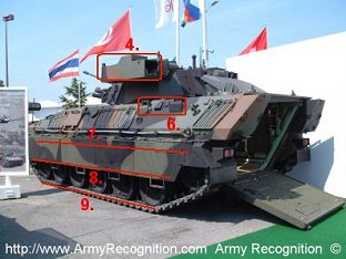 Dardo Details Left Infantery Armoured Fighting Vehicle Italian 01