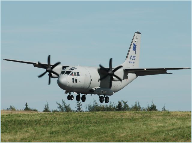 C-27J Spartan military transport aircraft technical data sheet specifications intelligence description information identification pictures photos images video Italy Italian Air Force defence industry technology