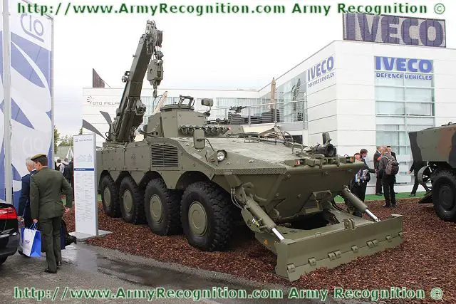 Centauro ARV wheeled armoured recovery vehicle technical data sheet specifications description information pictures photos images identification intelligence Italy Italian IVECO Defence Vehicles OTO Melara Defence Industry military technology