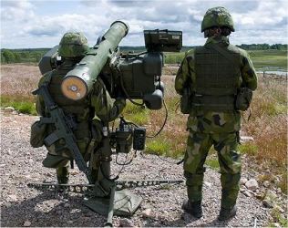 RBS 70 short range man portable air defense missile system MANPADS Sweden Swedish army defence industry rear side view 001