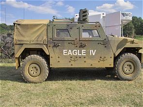 Eagle IV 4 wheeled armoured vehicle data sheet description information intelligence identification pictures photos images Mowag General Dynamics European Land Systems Switzerland Swiss Army