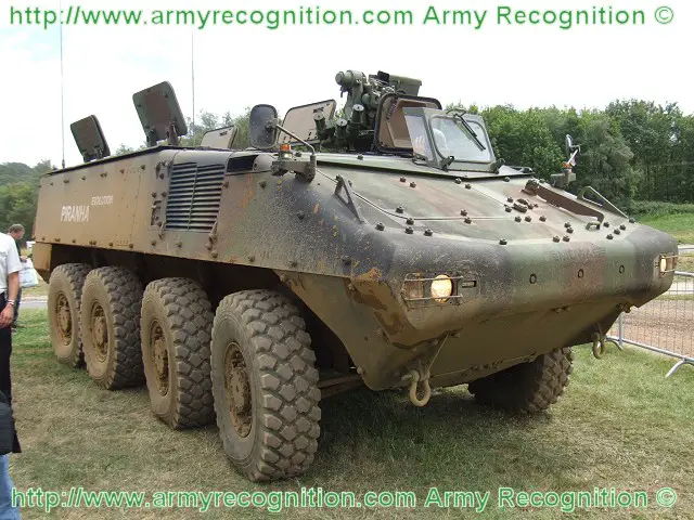 Piranha 3 III C wheeled armoured vehicle personnel carrier data sheet specifications description information intelligence identification pictures photos images Mowag General Dynamics European Land Systems Switzerland Swiss Army defence industry military technology