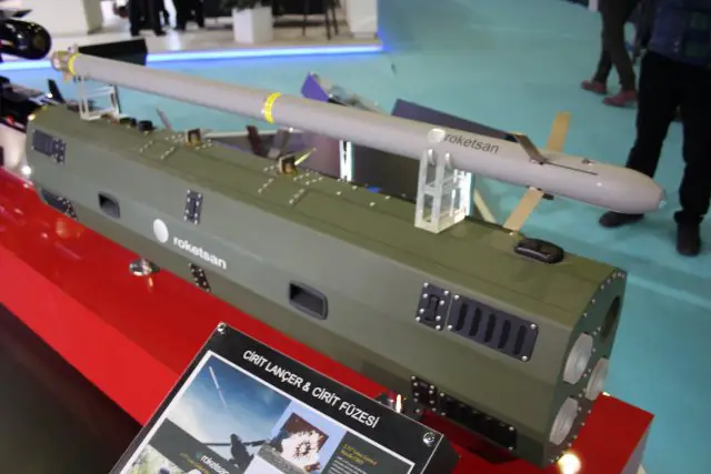 Roketsan displays its Laser Guided General Purpose Missile so called CIRIT at High Tech Port 2016 002