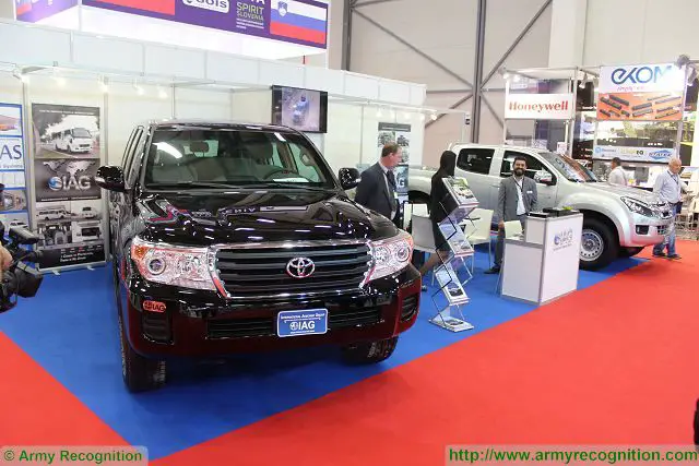 International Armored Group (IAG) is a premium vehicle armoring company experienced in the fields of engineering, prototyping and manufacturing of armored cars, armored trucks and other armored commercial vehicles. At IDEF 2015, the International Defense Industry Fair, IAG presents its full range of civilian armoured vehicles which offers high level of protection against ballistic and mine threats.