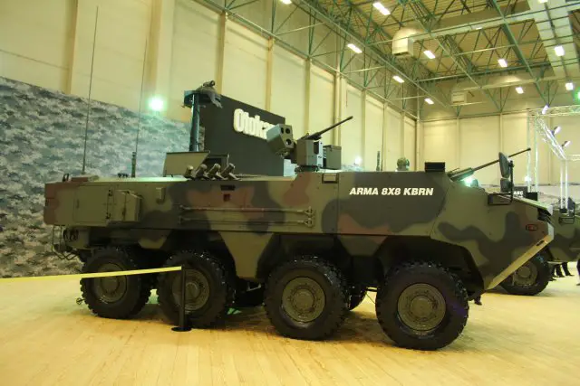 This year at IDEF Otokar is exhibiting its ARMA 8x8 CBRN Reconnaissance Vehicle 640 001