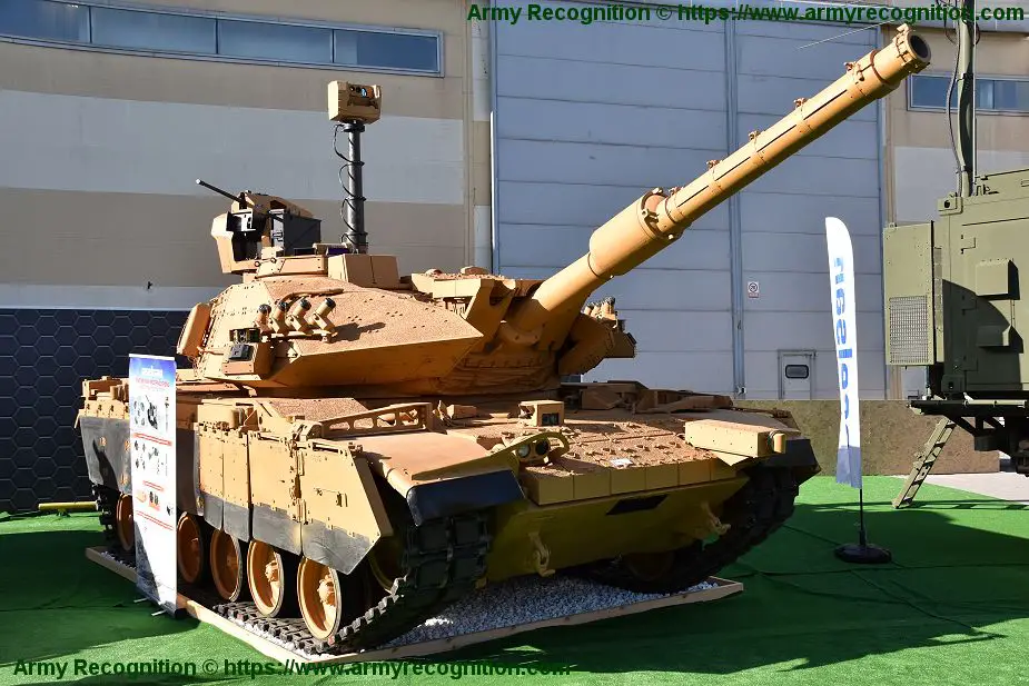 Aselsan PULAT active protection system mounted on Turkish M60T tank IDEF 2019 925 002