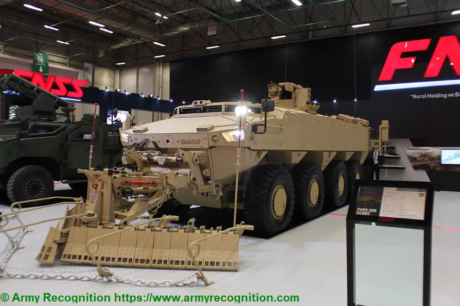 IDEF 2019 FNSS exhibits the PARS III 8x8 Engineering Vehicle PIC02
