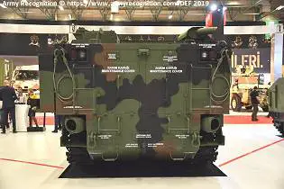 AACE Amphibious Armored Combat Earthmover engineer armored vehicle Turkey FNSS rear view 001