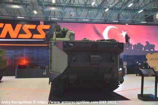 MAV Marine Assault Vehicle Zaha amphibious tracked APC armored personnel carrier FNSS Turkey front view 001