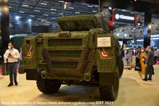 Akrep II 4X4 Wheeled Light Armored Vehicle Data Rear View