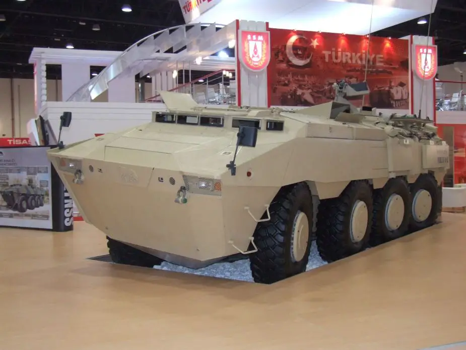 PARS 8x8 FNSS wheeled armored combat vehicle Turkish Turkey defence industry military technology 001
