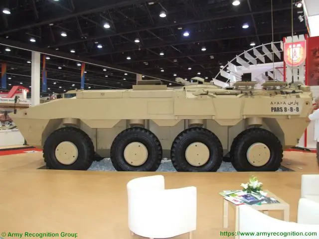 PARS 8x8 FNSS wheeled armored combat vehicle Turkish Turkey defence industry military technology left side view