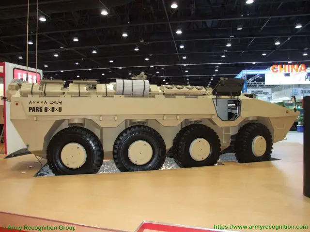 PARS 8x8 FNSS wheeled armored combat vehicle Turkish Turkey defence industry military technology right side view