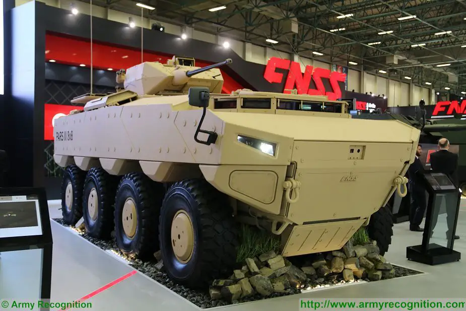 PARS III 8x8 wheeled armoured combat vehicle FNSS Turkey Turkish army defense industry 925 001