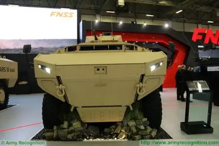 PARS III 8x8 wheeled armoured combat vehicle FNSS Turkey Turkish army defense industry front view 001