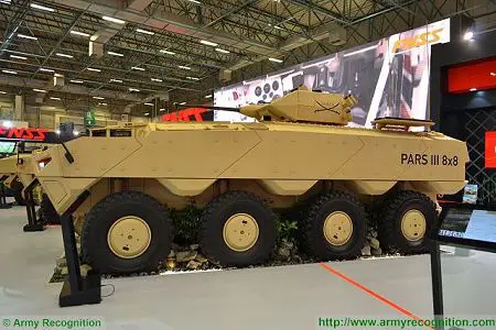 PARS III 8x8 wheeled armoured combat vehicle FNSS Turkey Turkish army defense industry left side view 001