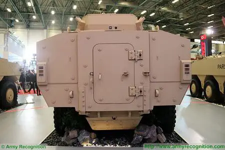 PARS III 8x8 wheeled armoured combat vehicle FNSS Turkey Turkish army defense industry rear view 001