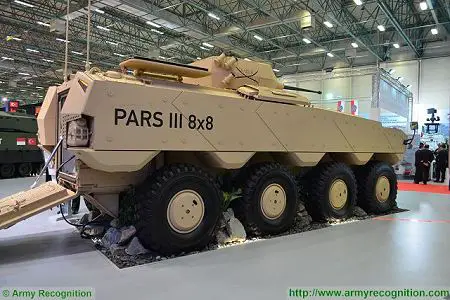 PARS III 8x8 wheeled armoured combat vehicle FNSS Turkey Turkish army defense industry right side view 001