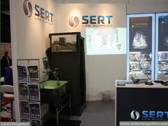 United Kingdom, London. At DSEI 2013, SERT presence didn't go unnoticed, with many military personnel of all grades as well as trade visitors stopping by the French exhibitor's booth to check its new mobile Platform Field Kitchen CRP1000's cooking module fitted with a wok.