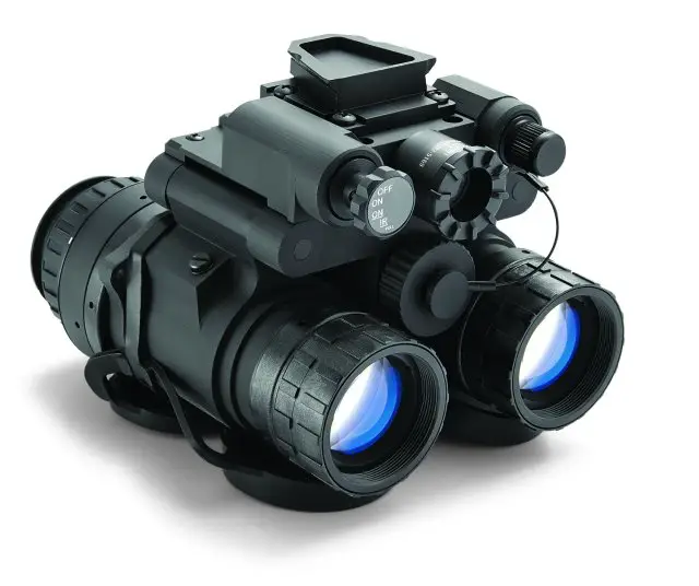 The NVD-BNVD-SG Binocular is a dual tube goggle with gain control. The BNVD-SG operates with a single gain control knob that controls both eyepieces simultaneously.