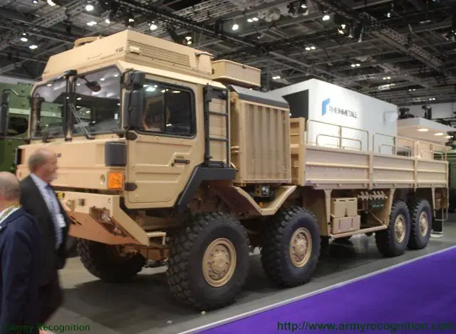 Rheinmetall MAN Military Vehicles showcases HX and SX families of logistical trucks at DSEI 2015 640 001