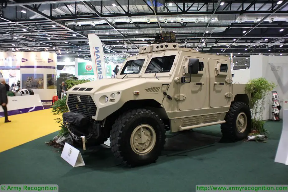 Ajban 440A protected patrol vehicle NIMR Automotive DSEI 2017 defense security exhibition London UK 925 001