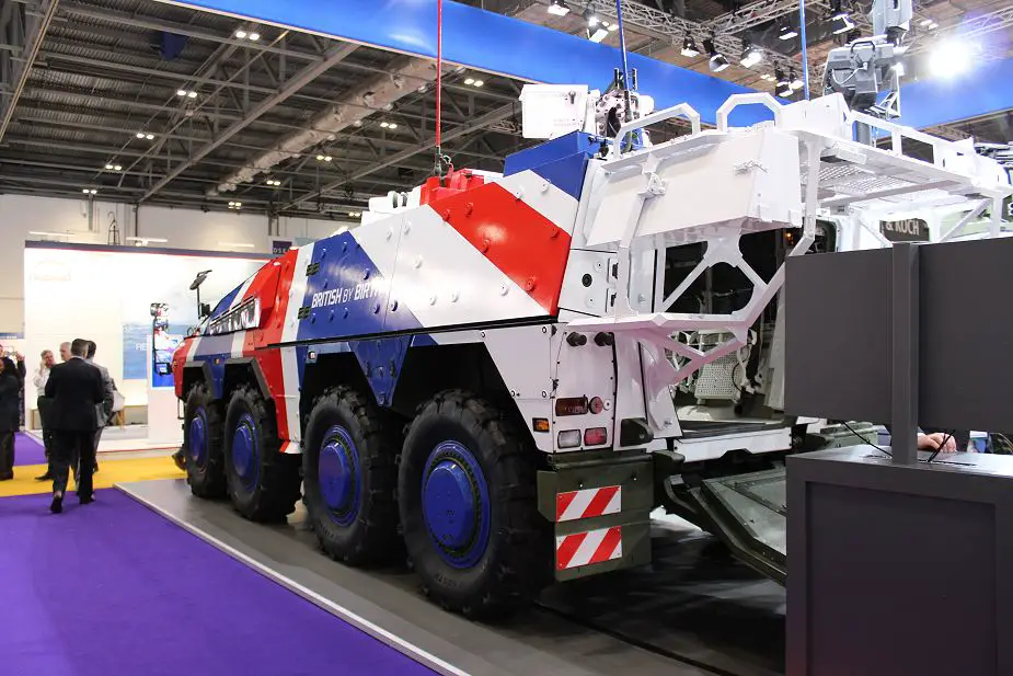 Boxer Rheinmetall 8x8 MIV program British army DSEI 2017 defense exhibition London UK 925 002