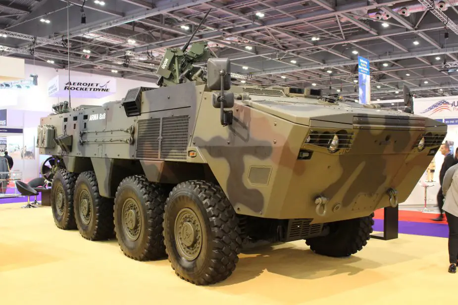 Otokar displays its ARMA 8x8 Armoured Vehicle with the UCOK Turret System at DSEI 2017 925 001