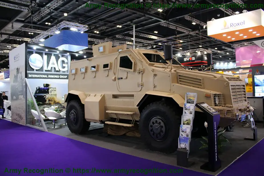 IAG unveils new 4x4 RILA Xtreme MRAP Mine Resistant Ambush Protected vehicle DSEI 2019 925 001