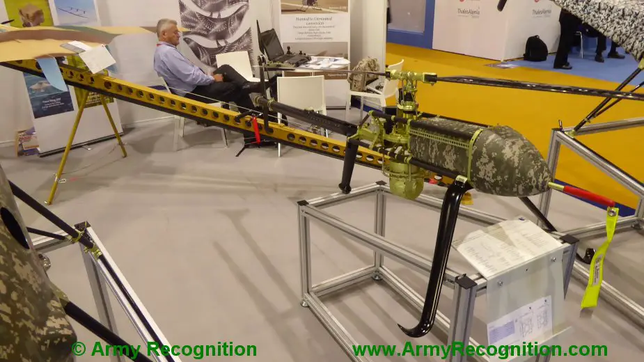 UAVOS upgraded UVH EL unmanned helicopter displayed with new frame
