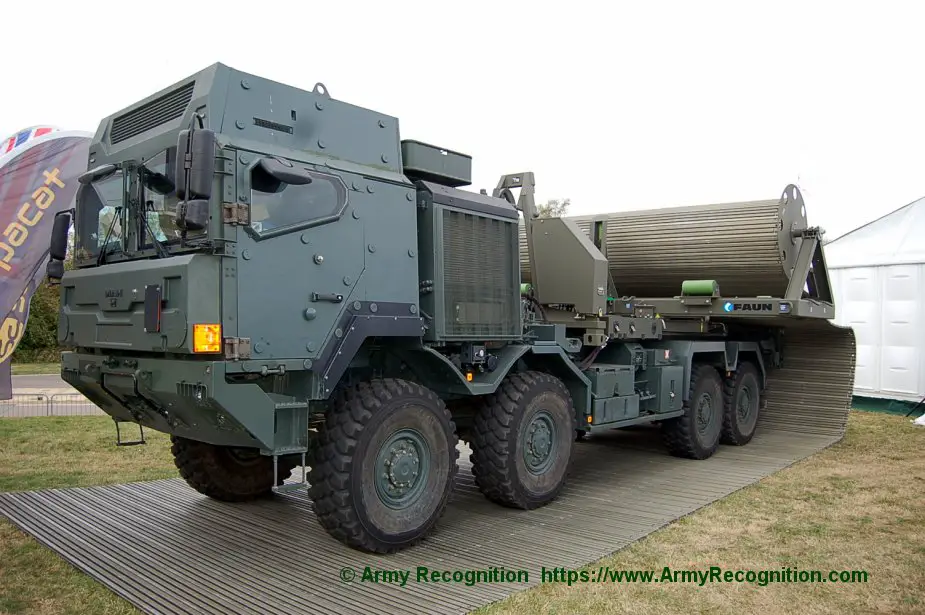 DVD 2018 Faun displayed its M150 Trackway Heavy Ground Mobility System