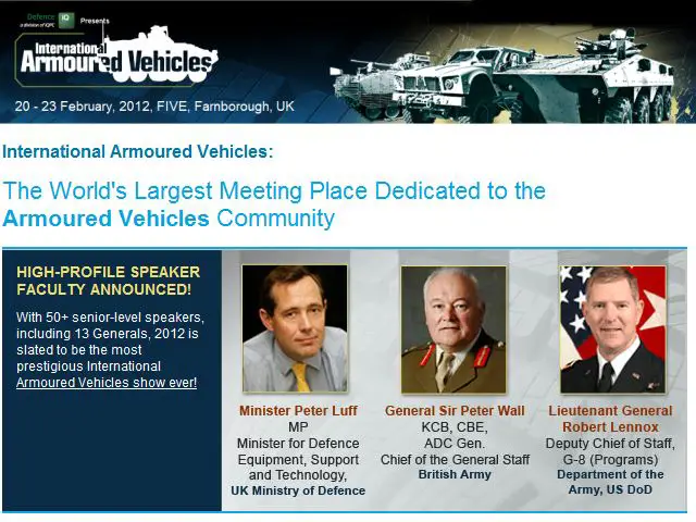 With the latest confirmation of the participation of Thales (Innovation Stage) and General Dynamics (G6 Industry Leaders Global Strategy Debate), this year’s 11th Annual International Armoured Vehicles now features 10 of the world’s biggest OEMs, in addition to 100 defence companies from across the world. See the latest agenda.