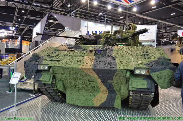 Ajax Scout SV CT40 40mm automatic cannon light tracked armoured vehicle ...