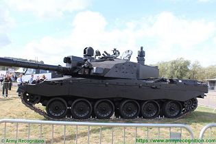 Black Night Challenger 2 MBT Main Battle Tank British United Kingdom army LEP program left side view 001
