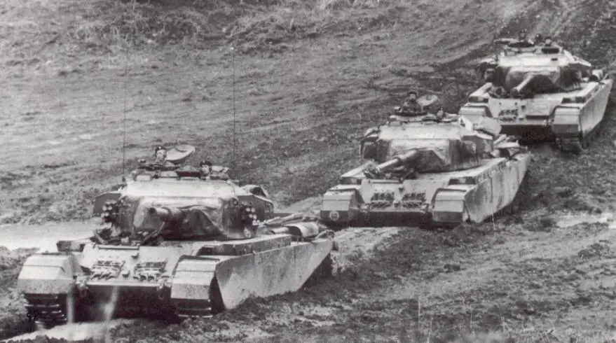 Centurion main battle tank heavy armoured vehicle British army United ...