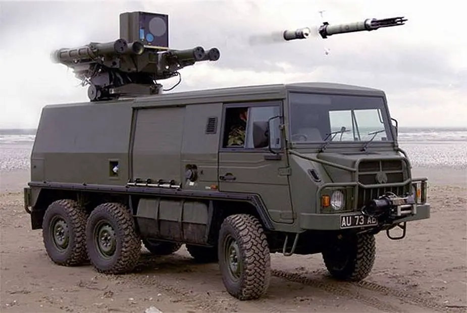 THOR Multi Mission System MMS Starstreak missile launcher unit mounted on light tactical vehicle Pinzgauer 925 001