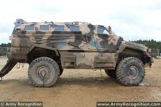 Typhoon 4x4 Streit Group MRAP Mine Resistant Ambush Protected technical data sheet description information specifications intelligence identification pictures photos images personnel carrier British United Kingdom defence industry army military technology 