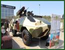 The Azerbaijani Ministry of Defense Industry presents for the first time to the public, a modernized version of the Soviet-made BRDM-2, wheeled armoured vehicle personnel carrier, called ZKDM. This upgraded vehicle provides more protection and fire power than the standard BRDM-2.