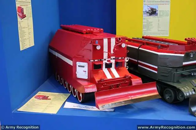 For the first time Ukrainian fire fighting vehicle GPM-72 made on the basis of T-72 Tank chassis was presented at the exhibition in Astana. It was reported by Andrii Pristavka, Chief Technologist – Head of the Technical Division of Lviv Armoured Fighting Vehicle Plant, being incorporated with Ukroboronprom State Concern. 
