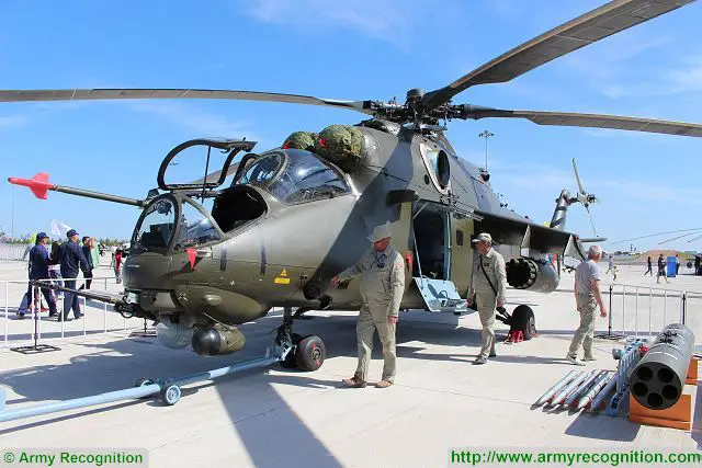 Mi-35M multirole attack Russian Helicopters KADEX 2016 defense exhibition Astana Kazakhstan 001