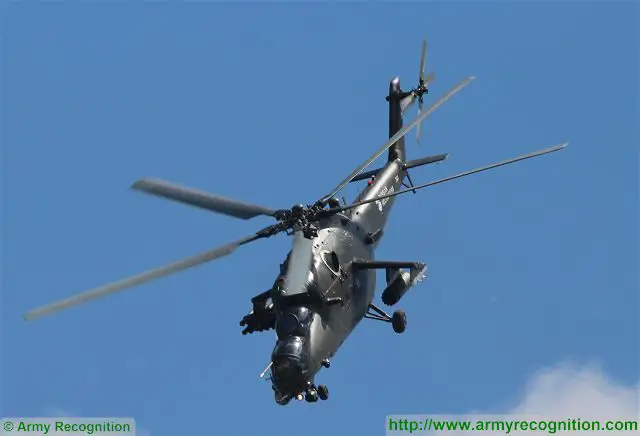 Russian Helicopters Group showcases a wide range of rotorcraft at the KADEX 2016 arms exhibition in Kazakhstan, including the Mil Mi-35M (NATO reporting name: Hind-E) attack helicopter in flight demonstration. Russian Helicopters Group is a subsidiary of Russia’s state hi-tech corporation Rostec.
