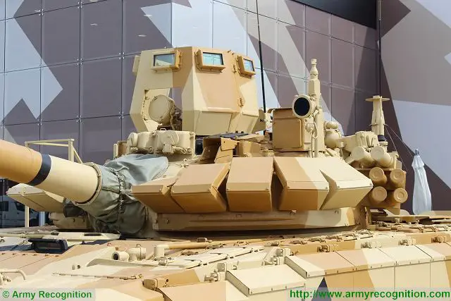 Reactive armour kit is mounted at the front on each side of the turret and the hatch of the commander is protected with armour plates on 360°.