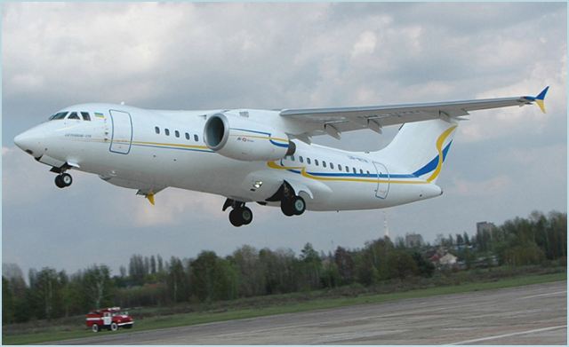 An-158 Antonov civil transport aircraft regional jet data sheet specifications intelligence description information identification pictures photos images video Ukraine Ukrainian Air Force defence industry technology